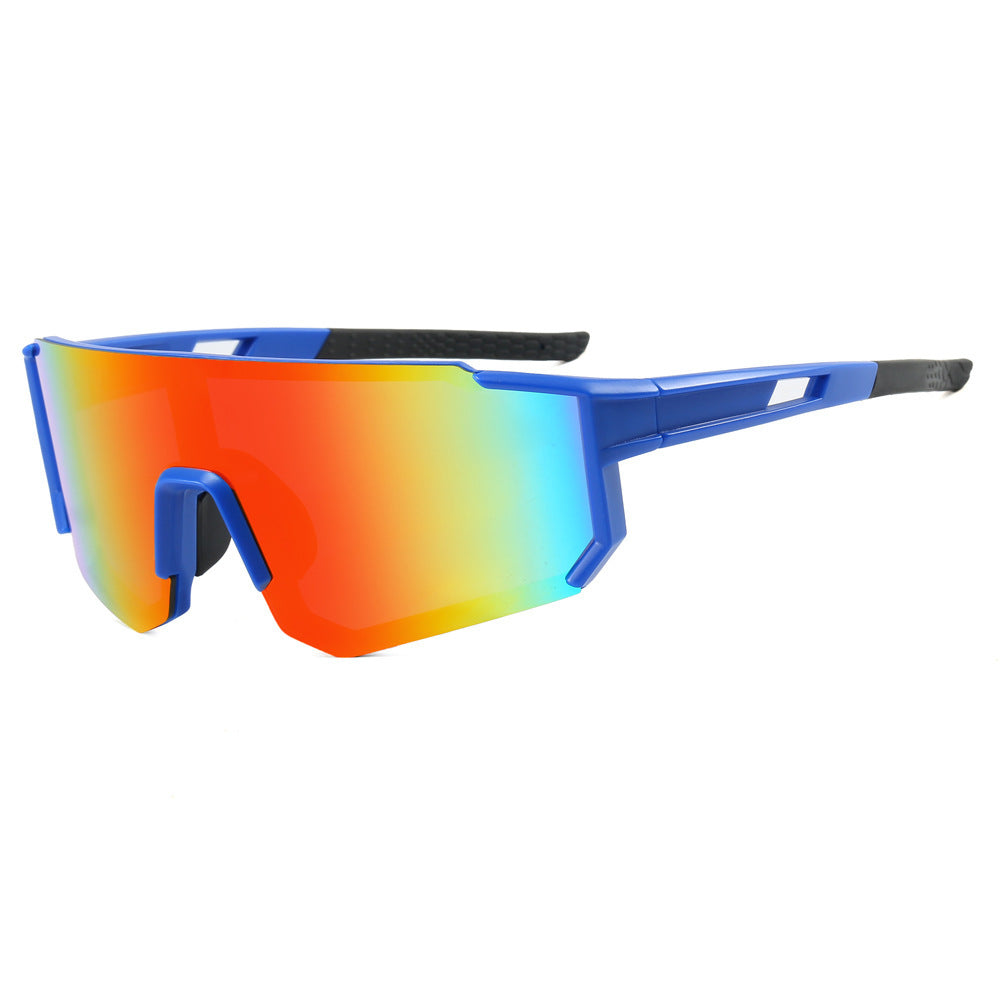 Damen sportliche Sonnenbrille im futuristischen Design mit breitem Sichtfeld Brehn