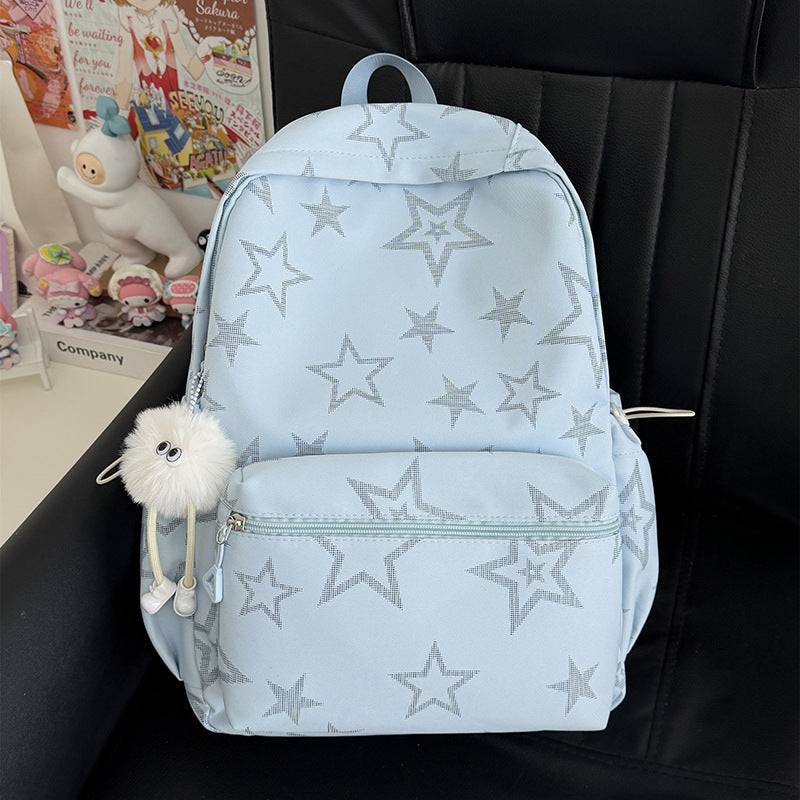 Stern-Bestickter Lässiger Rucksack Brehn