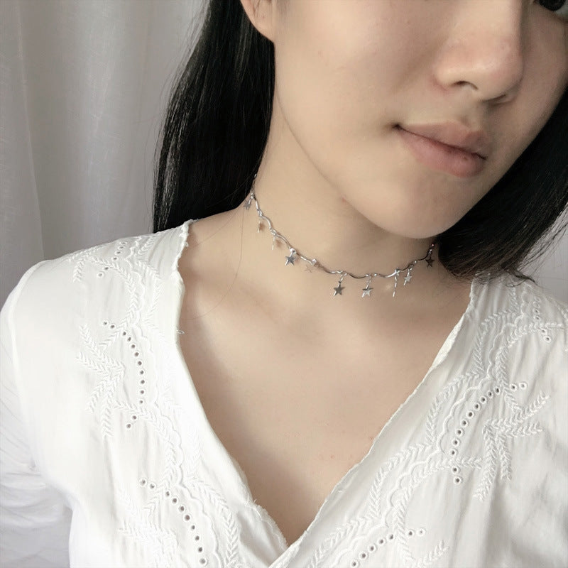 Stern Charm Linked Chain Necklace Brehn
