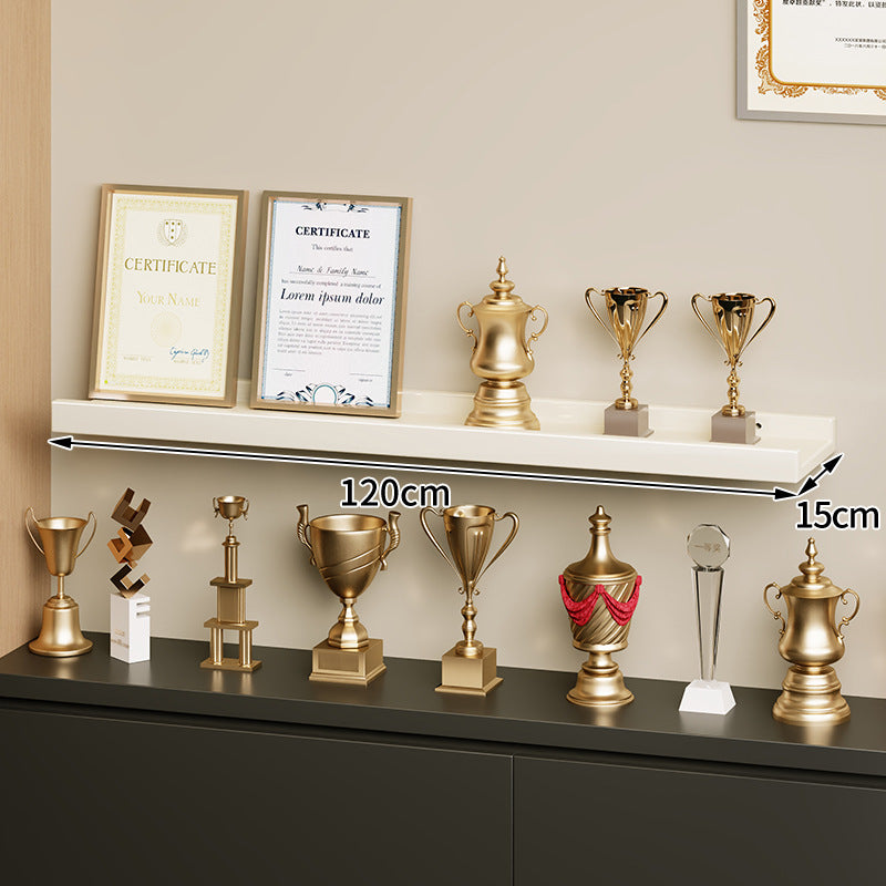 Wandmontierte Schwimmende Display-Regal Lackiertes Hochglanz-MDF