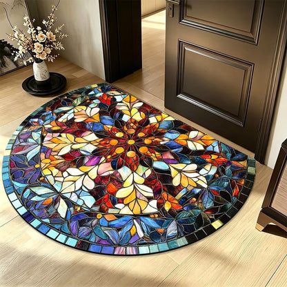 Künstlerischer Mosaikrunde Teppich