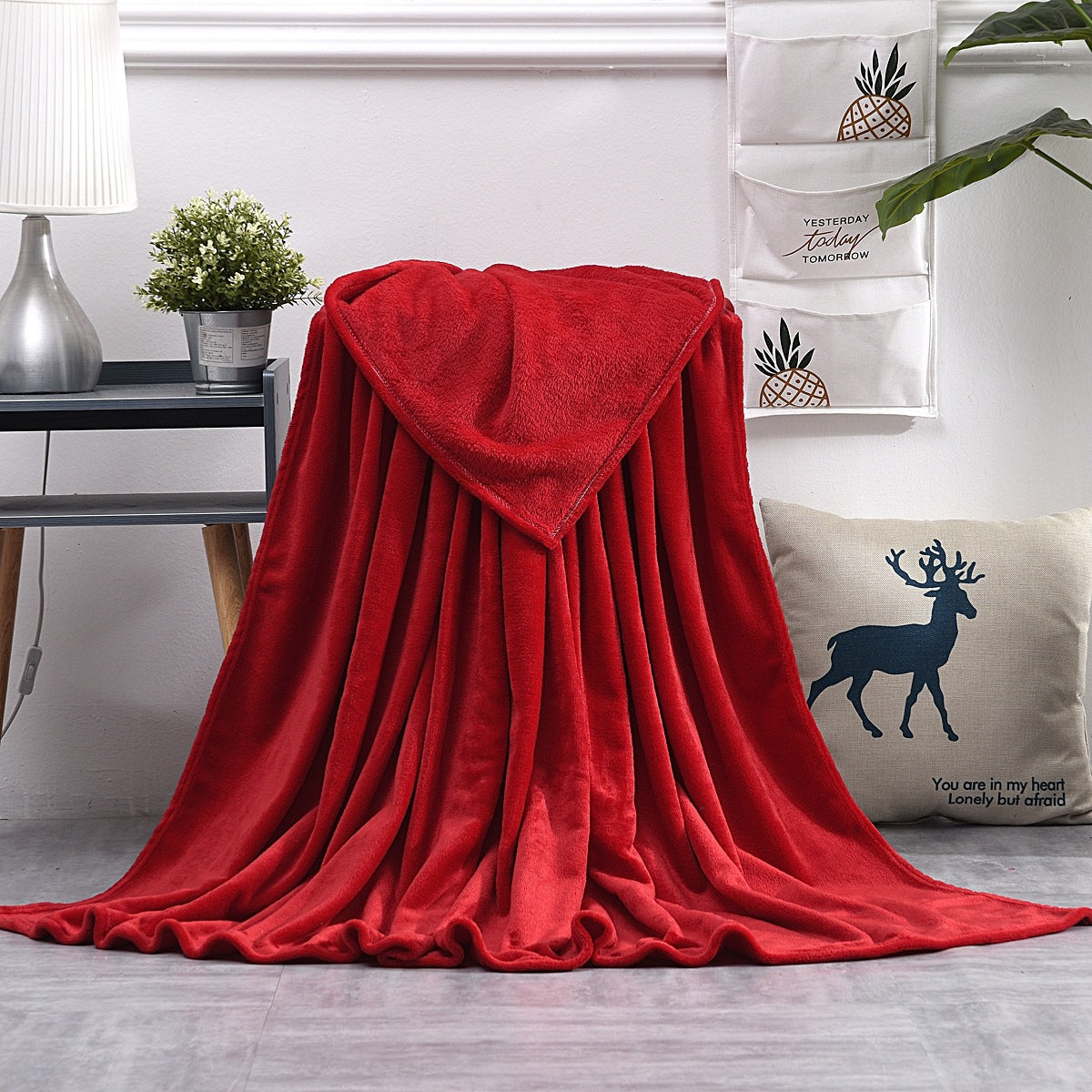 Plüsch übergroße Kapuzenfleece-Decke
