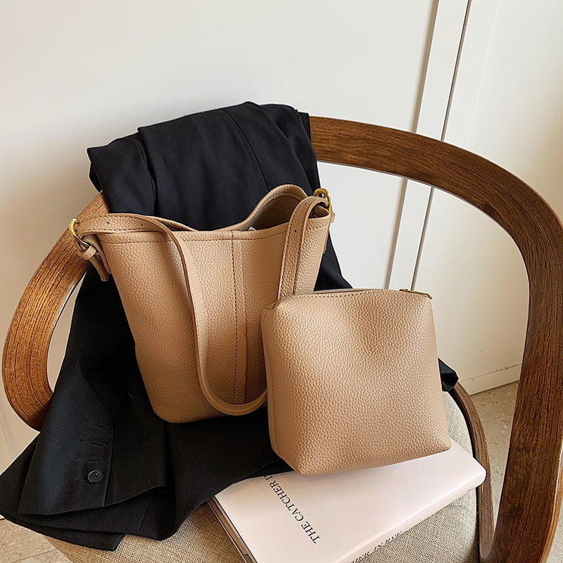 Minimalistische Leder Umhängetasche