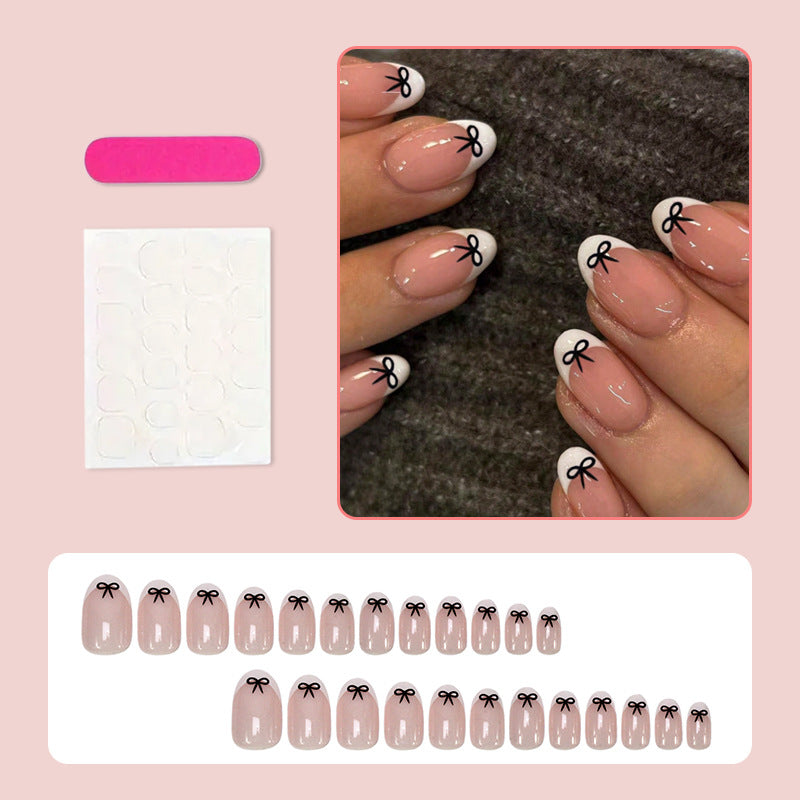 Kunstnagelset mit verspieltem Schleifen-Design Brehn
