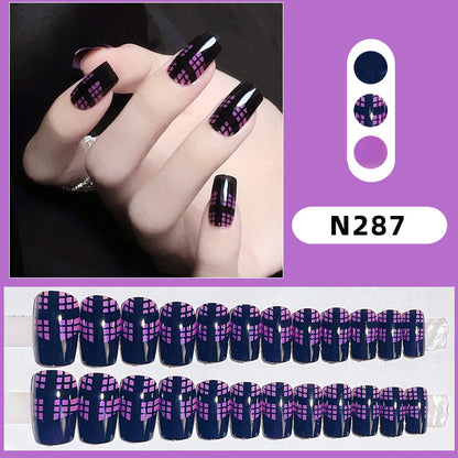 Künstlerisches Grafik Press-On Nagelset