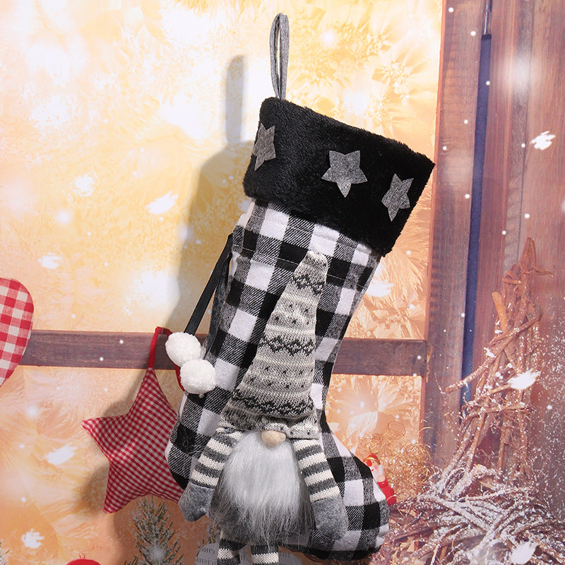 Niedlicher Weihnachtsstrumpf mit Gnome-Motiv Brehn