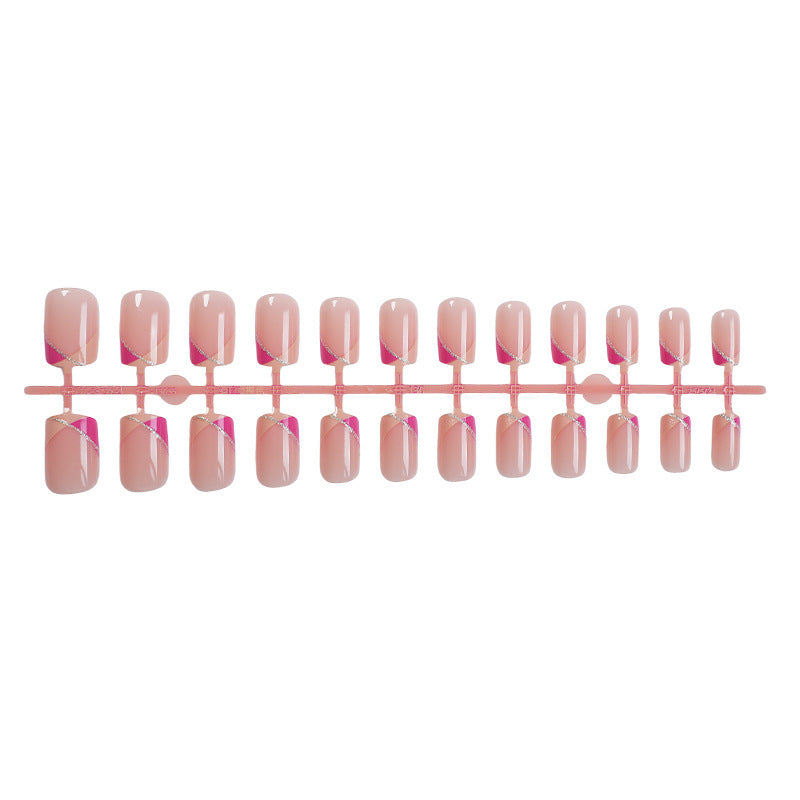 Kunstnagelset mit elegantem Farbverlauf und Glitzerdetails Brehn