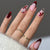 Elegante Press-On-Nagel-Set mit Floralart Brehn