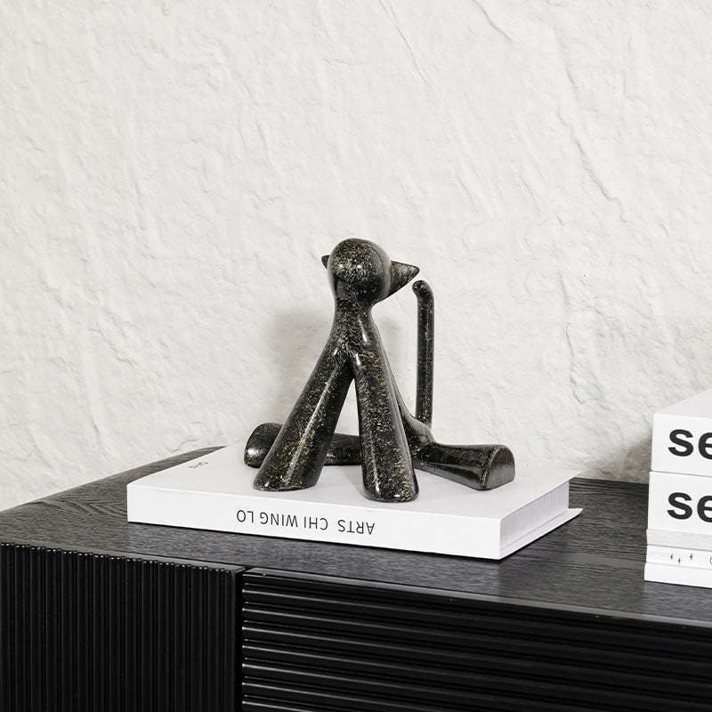 Künstlerische Katzenfigur