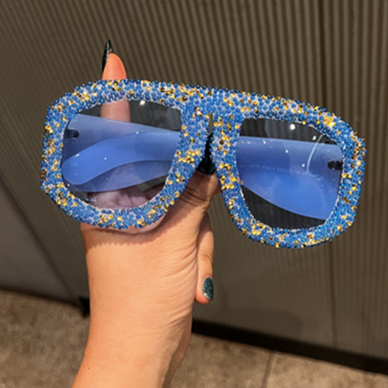 Damen Sonnenbrille mit funkelndem Kristallrahmen Brehn 1780939119
