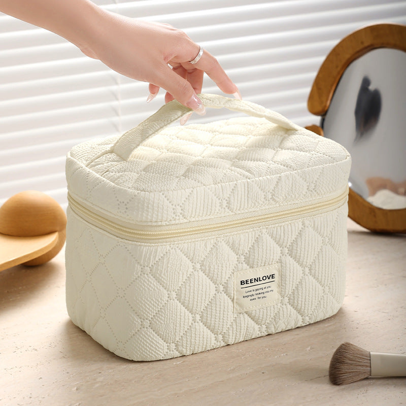 Gepolsterter Mehrfachfächer-Make-up-Organizer Brehn