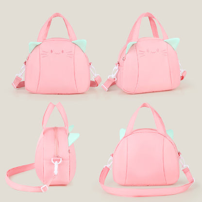Niedliche katzenmotivierte isolierte Lunch-Tasche Brehn