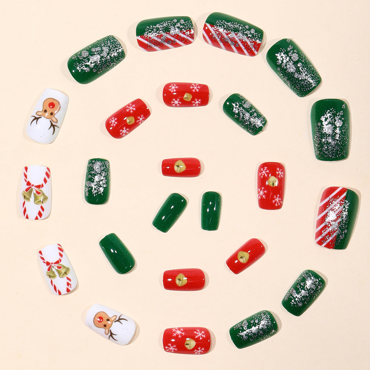 Festliches Feiertags-Nagelkunst-Set Brehn