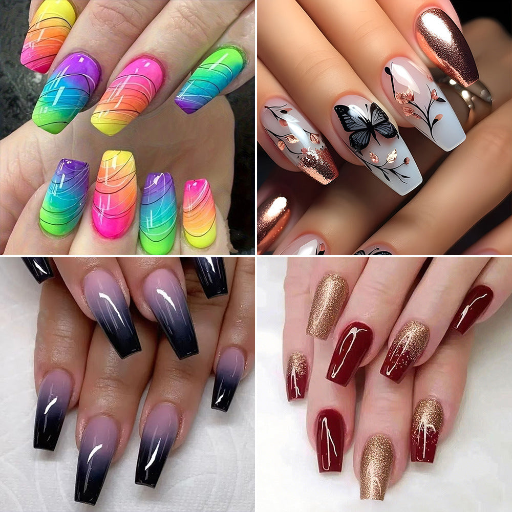 Kunstnagelset mit Elegantem Glitzer-Design Brehn