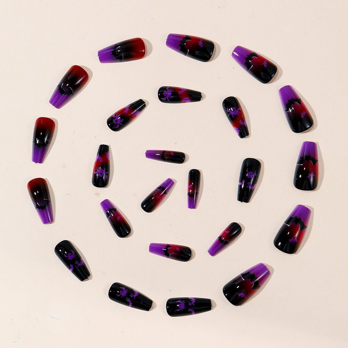 Halloween-Themen 3D Gothik Nagelkunst Set Brehn