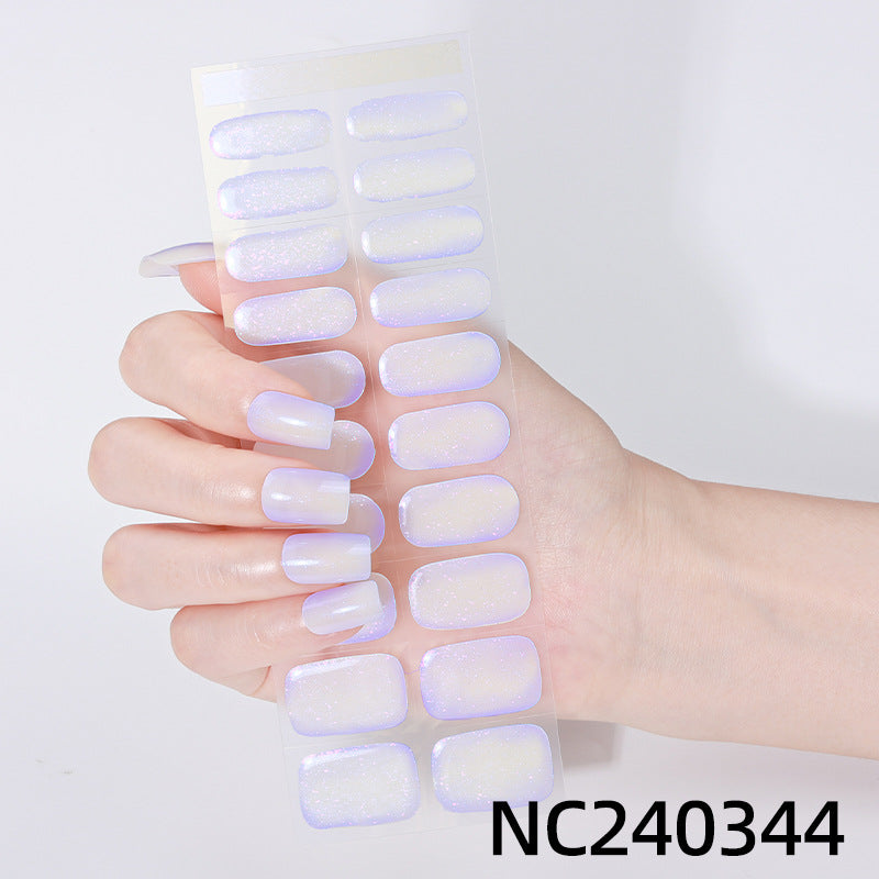 Iridescent Nagelkunst Aufkleber