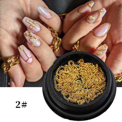 Dekorative Nagelkunstkette