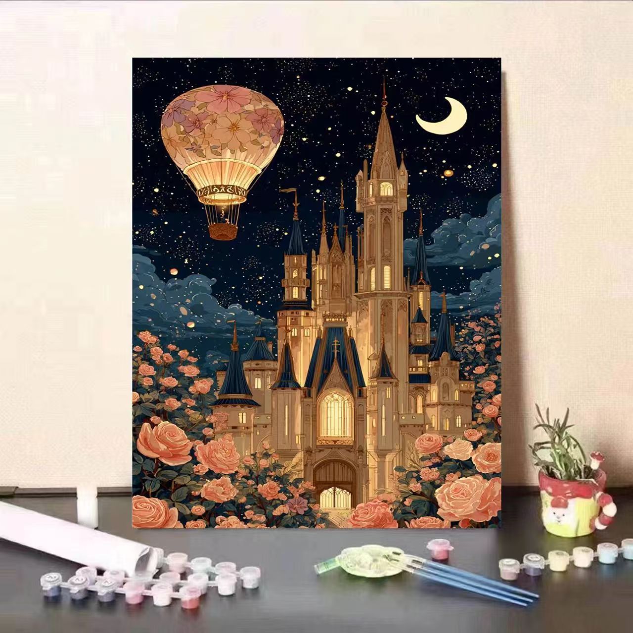 Fantasy Castle Malen nach Zahlen Leinwandset Brehn