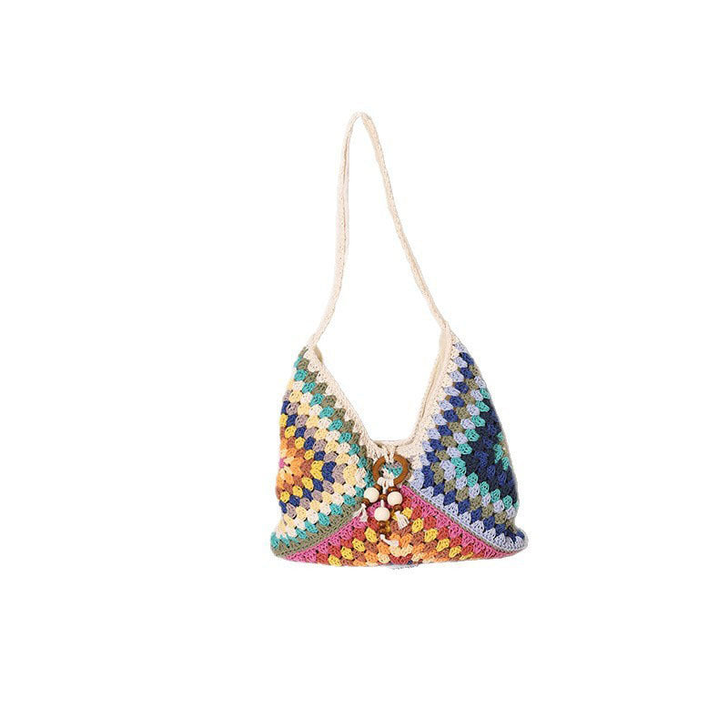 Damen Handtasche mit kunstvollem Flechtmuster Brehn