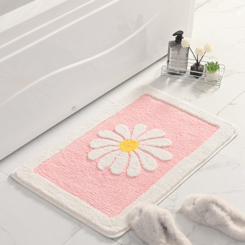 Floral gemusterte plüsch Badevorleger Brehn