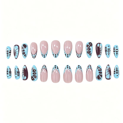 Künstlerische von Schmetterlingen inspirierte Nagelverlängerungen Brehn