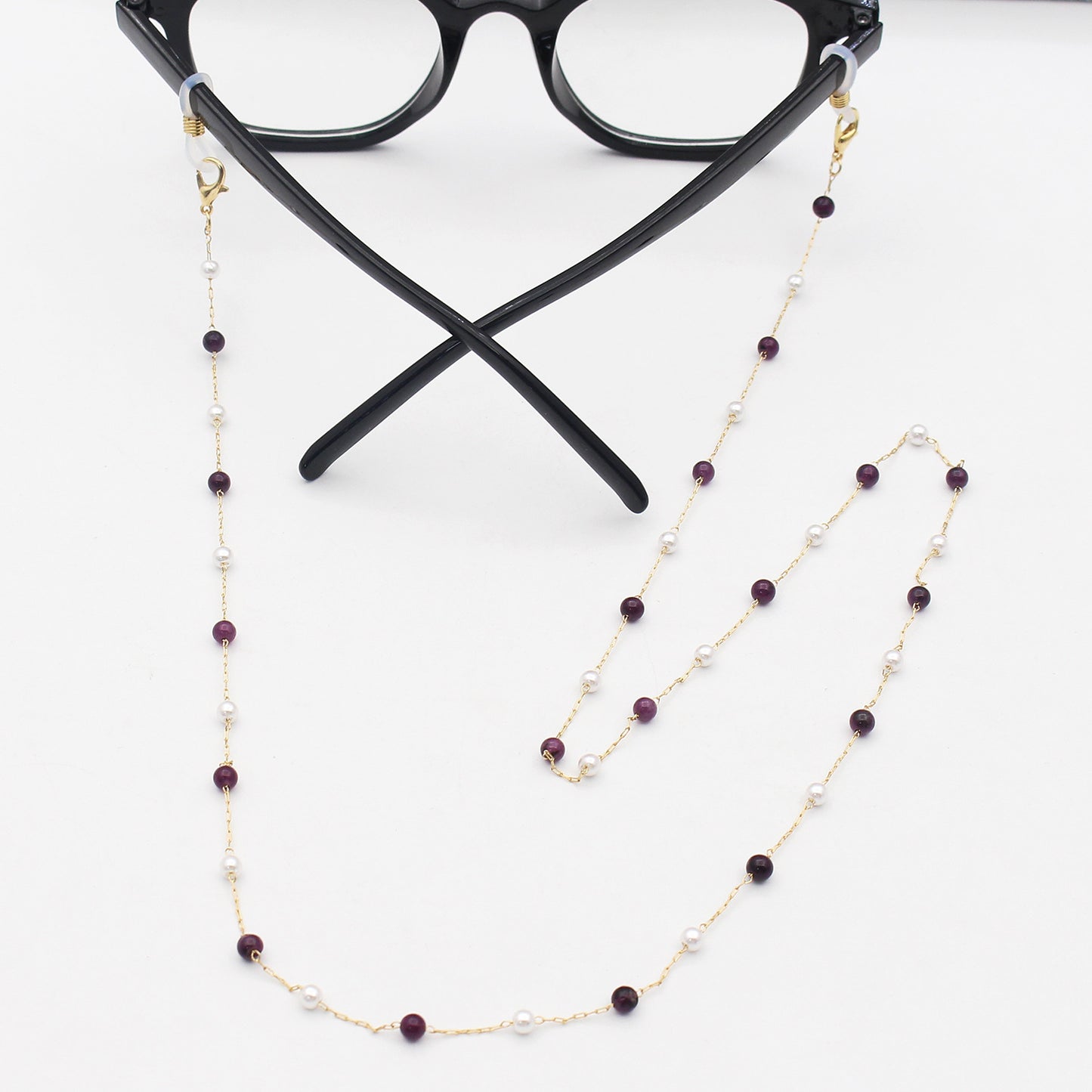 Elegante Mehrfarbige Brillenkette Brehn