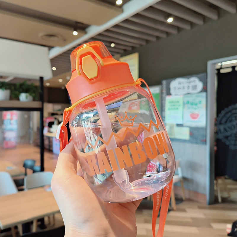 Damen Wasserflasche mit integriertem Straw Brehn