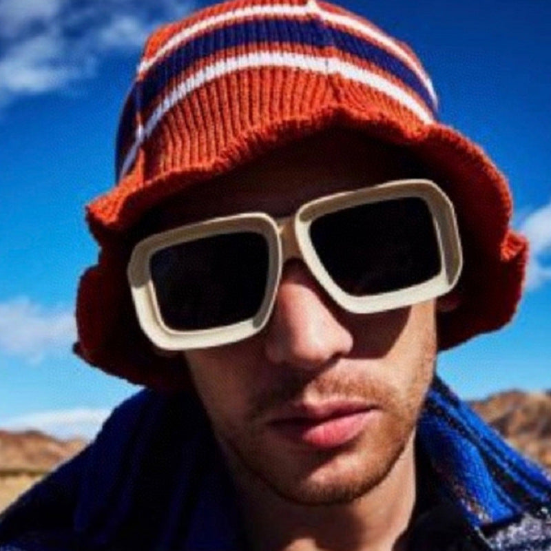 Damen modische Sonnenbrille mit eckigem Design und schickem Muster Brehn