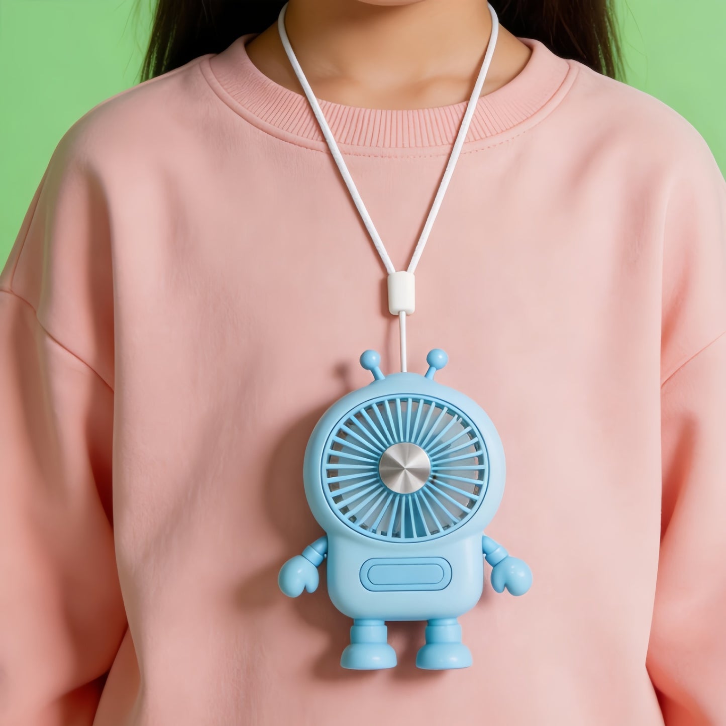Damen Tragbarer Roboter-Ventilator mit USB-Ladefunktion und flexiblem Design Brehn