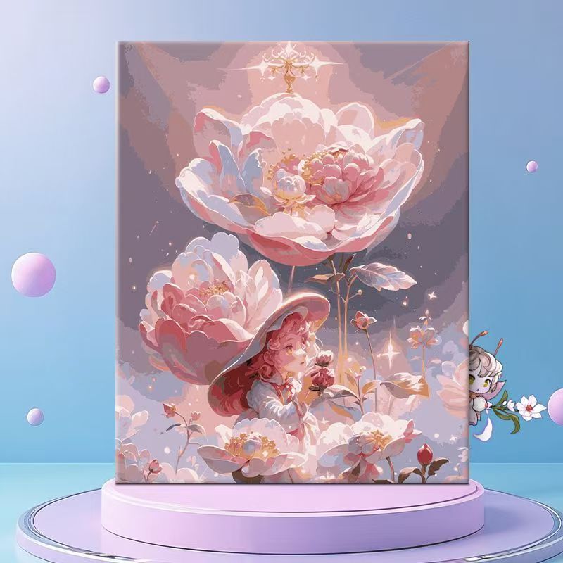 Verspielt Florale Fantasie Leinwand Wanddekoration Brehn