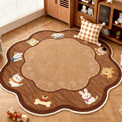 Verspielter Teppich für das Kinderzimmer