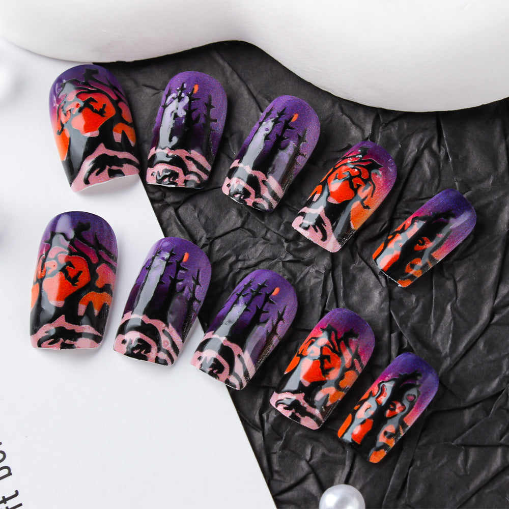 Spooky Night-Themen Gel-Nagelkunst Brehn