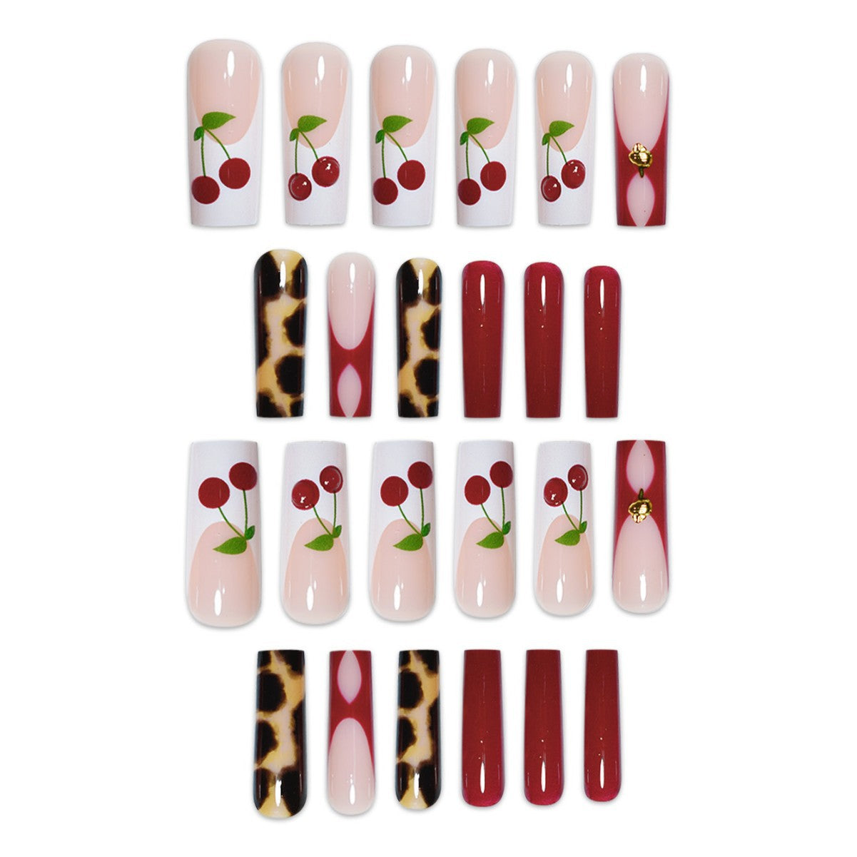 Künstlerische Lange Nail Art Extensions Brehn