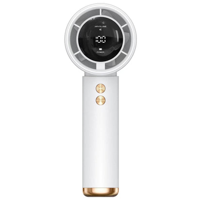 Damen tragbarer Handventilator mit digitaler Temperaturanzeige Brehn