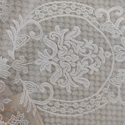 Elegante durchsichtige Spitzenfensterdecke