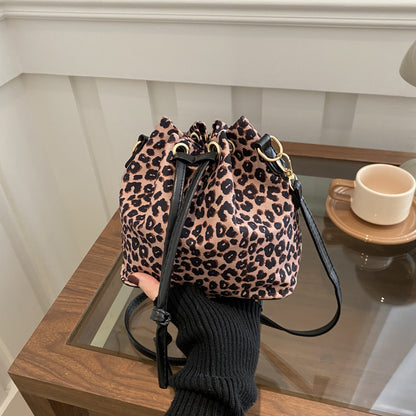 Stylische Leopardenmuster Eimer Tasche