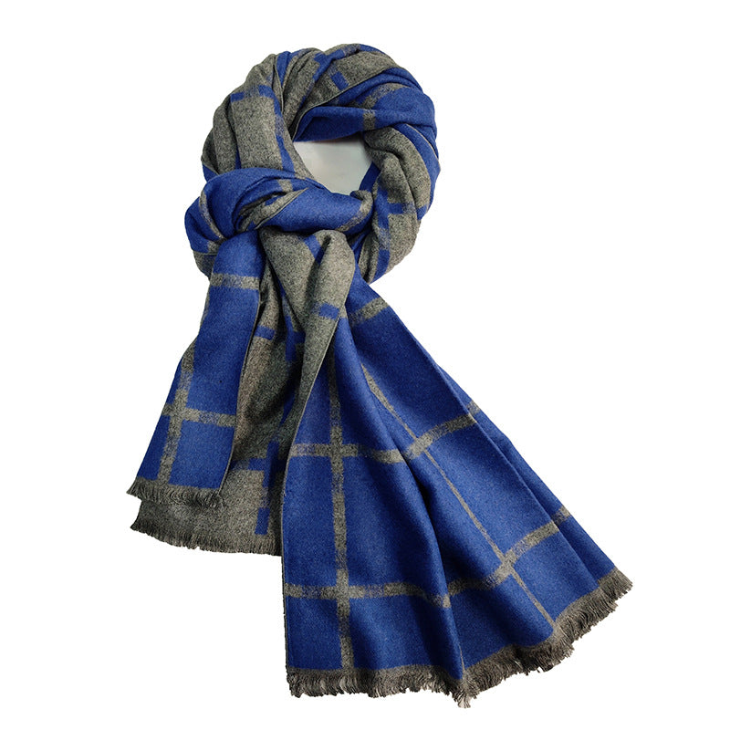 Damen Eleganter und warmer Schal mit geometrischem Muster Brehn