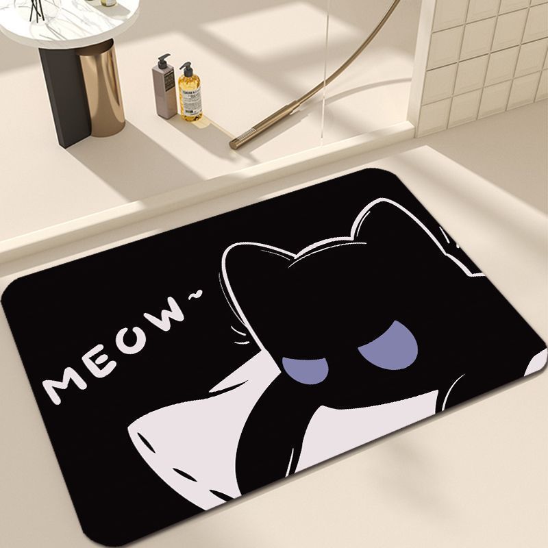Süßes Katzen-Design Badezimmermatte Brehn