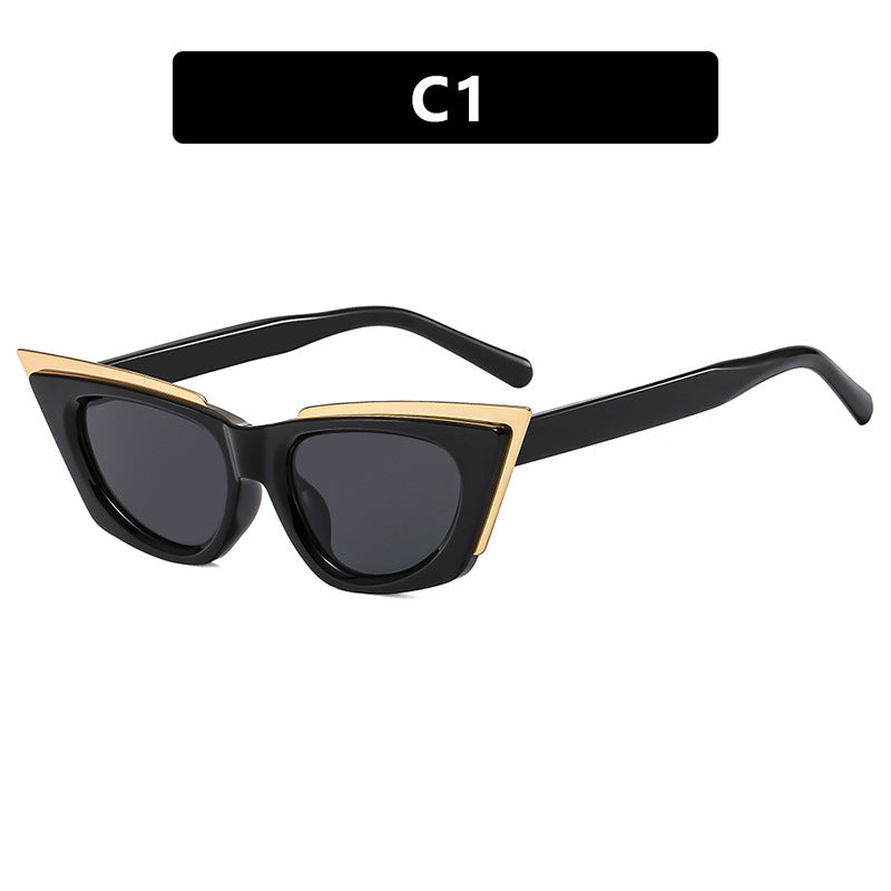 Damen extravagante Cat-Eye Sonnenbrille Brehn