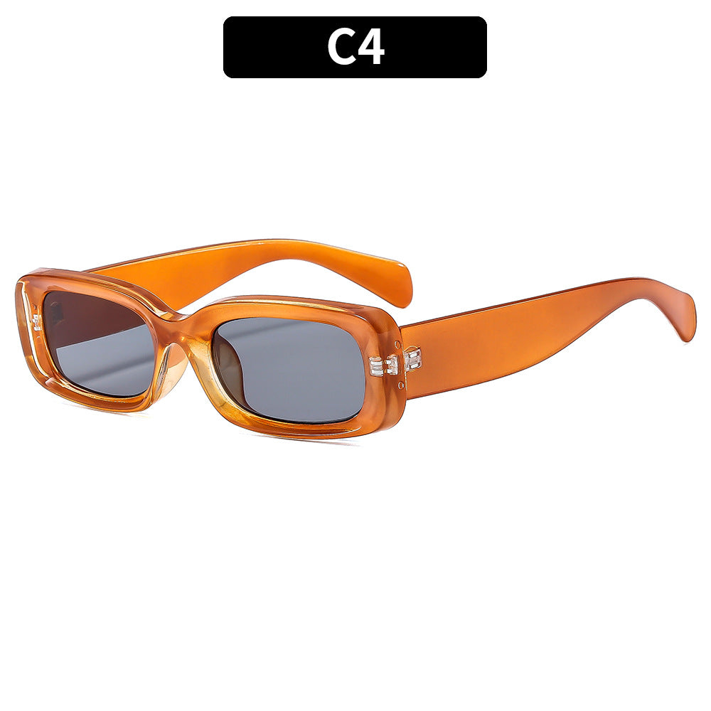 Schicke rechteckige Sonnenbrille