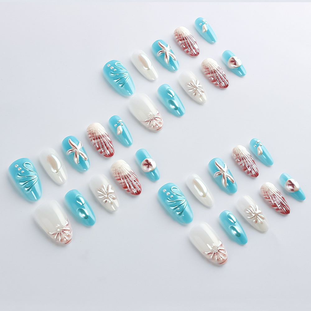Ozean-inspiriertes Gel-Nagelkunst-Set Brehn