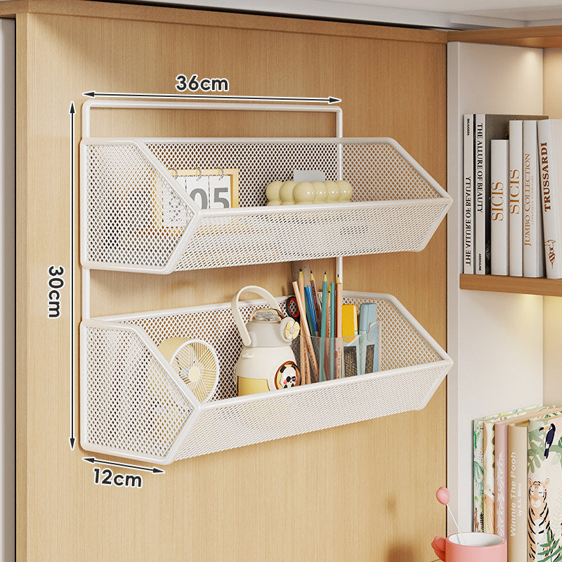 Wandmontierter Metallgitter-Organizer-Regal