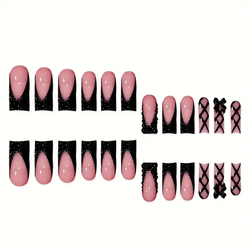 Glamouröse 3D Nagelkunst Verlängerungen Brehn