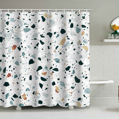 Stylische Terrazzo-Print-Duschvorhang Brehn