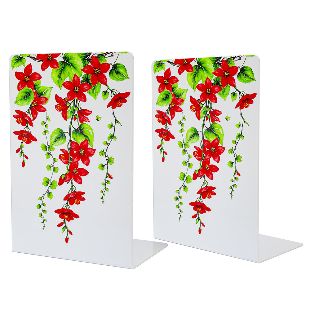 Elegante Blumendekorative Buchstützen