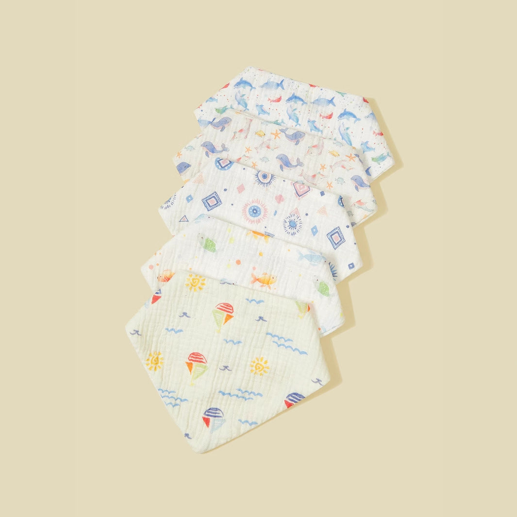 Weiche Musselin Baby Bandana Lätzchen Set Brehn