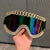 Damen Skibrille mit glamourösem Kristallrahmen Brehn