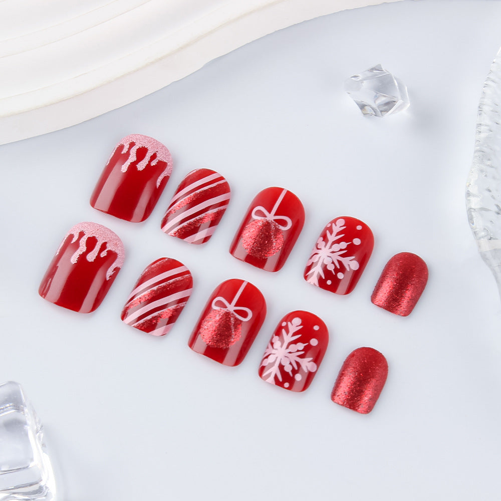Festliche saisonale Glitzer-Nagelkunst Brehn