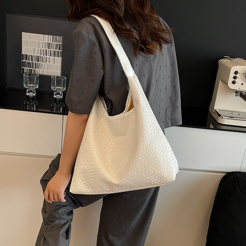 Elegante strukturiert Leder Hobo Handtasche Brehn