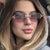Damen elegante quadratische Sonnenbrille mit transparenten Gläsern und hochwertigem Metallrahmen Brehn